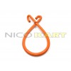 Manicotto in silicone con 2 curve a 180° L.1200mm colore arancione