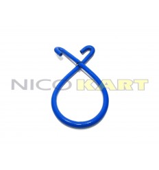 Manicotto in silicone con 2 curve a 180° L.1200mm colore blu