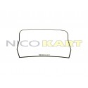 Tabella adesiva bianca per paraurti posteriore 100/KF/OK/KZ