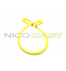 Manicotto in silicone con 2 curve a 180° L.1200mm colore giallo