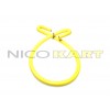 Manicotto in silicone con 2 curve a 180° L.1200mm colore giallo
