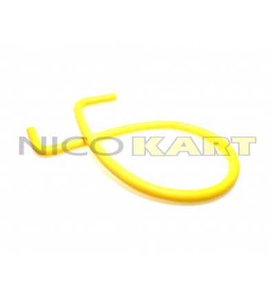 Manicotto in silicone con 2 curve a 90° L.1200mm colore giallo